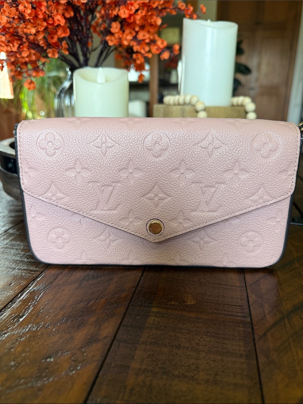 Louis Vuitton Light Pink Monogram Felicie Pouchette